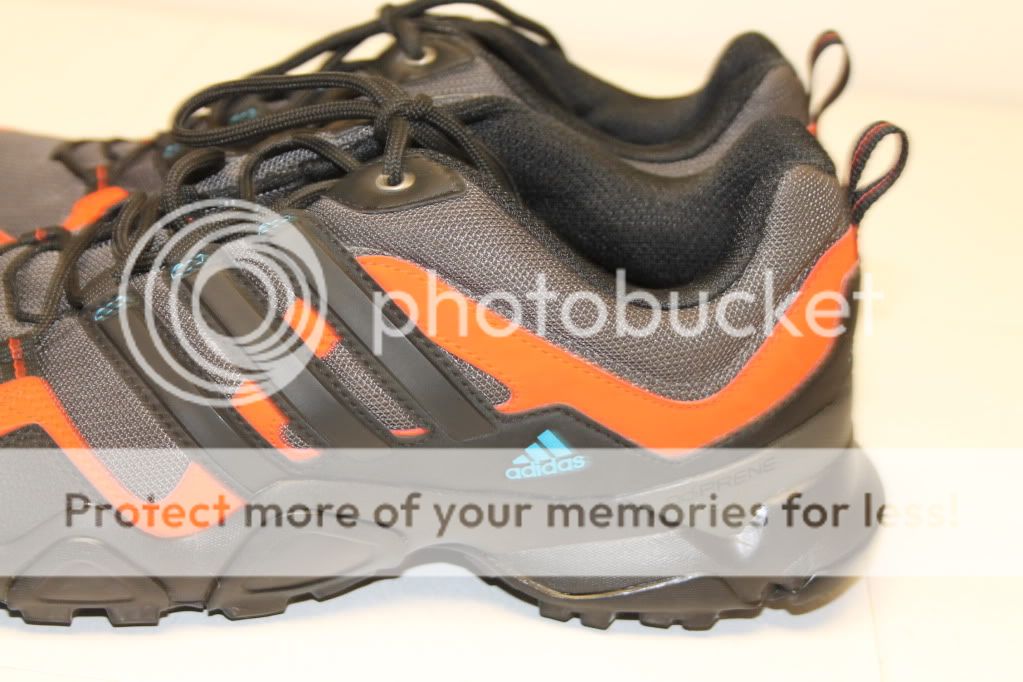 ebay: adidas outdoor traxion mens 13 48 euc gray & orange outo